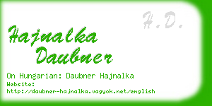 hajnalka daubner business card